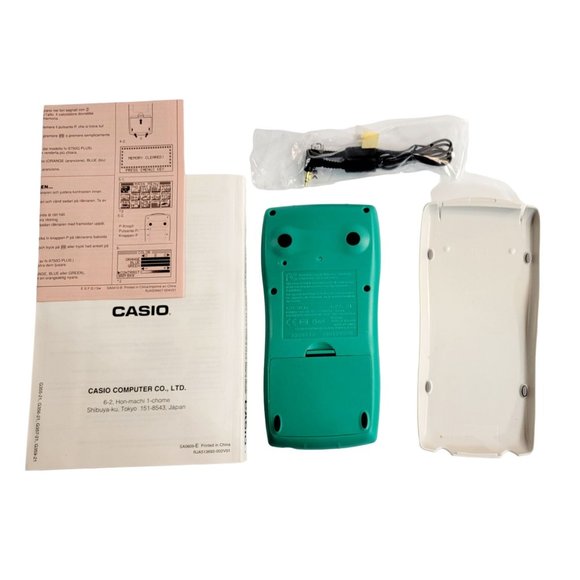 Casio FX-9750G Plus Power Graphic Calculator With Book Cover And Power Cord - Picture 2 of 4